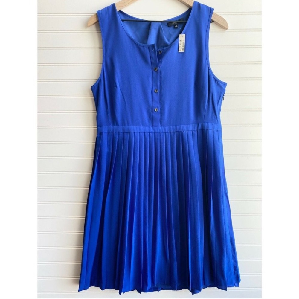 NWT Madewell Royal Blue Silk Dress Size 12